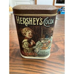 Vintage 1984 Hershey's Cocoa Chocolate Decorative Collector Tin Made in England